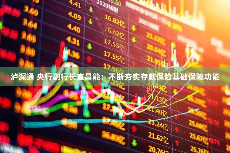 泸深通 央行副行长宣昌能：不断夯实存款保险基础保障功能